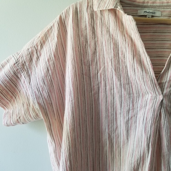 Madewell Courier Button Back Shirt Medium - Picture 9 of 12